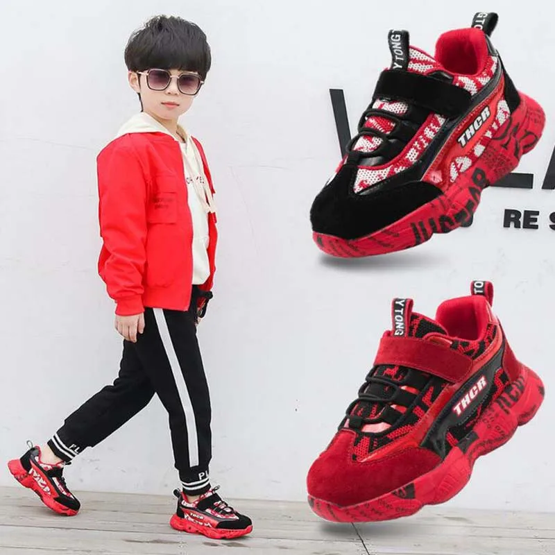 2019 Children's fashion sneakers for 2-12Years breathable boys girls outdoor sport shoes big kids running students | Детская одежда