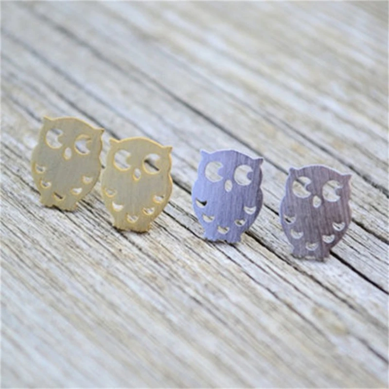 Модные серьги в виде совы животных ювелирные изделия милые украшения талисмана
