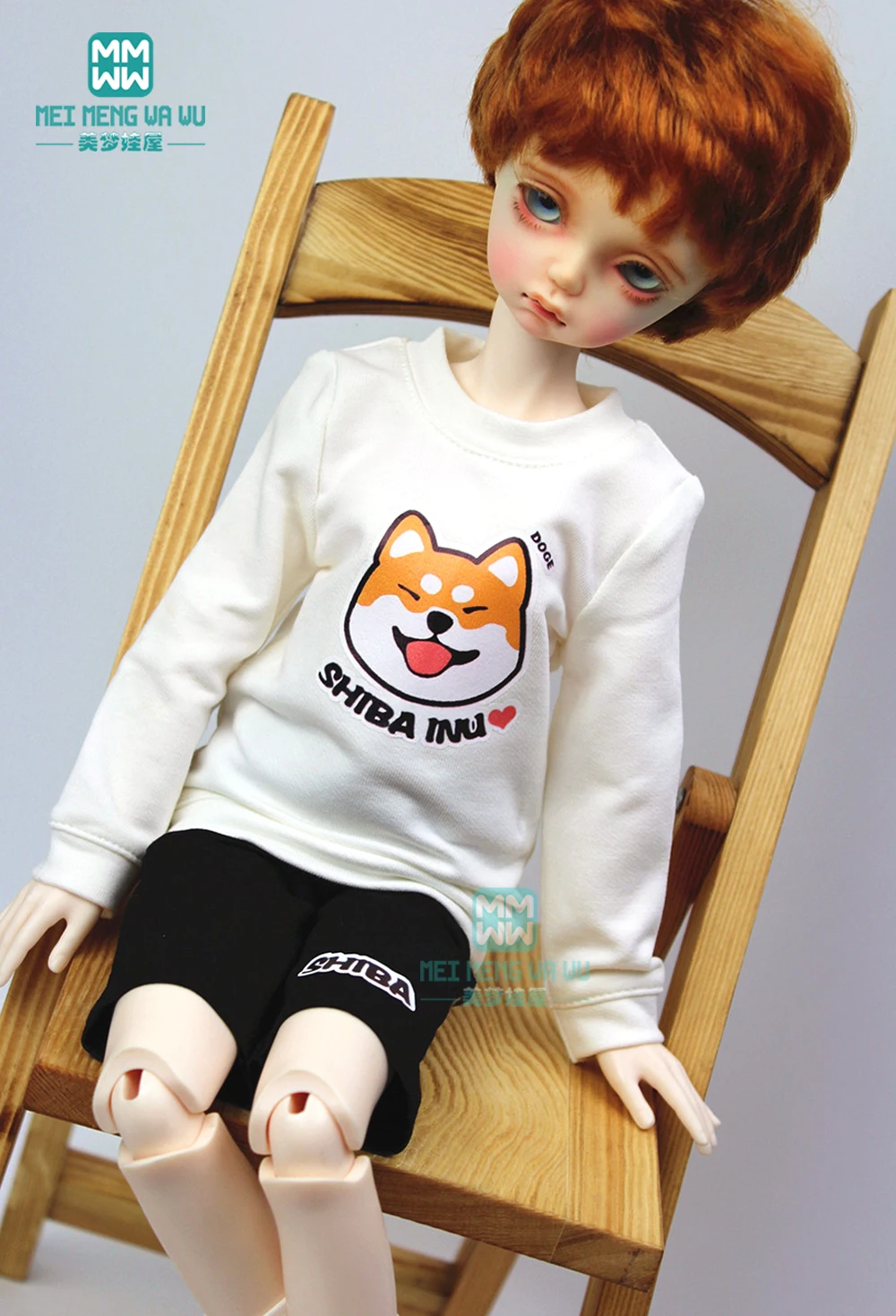 Аксессуары для кукол BJD Одежда куклы 1/4 MSD Модный свитшот подходит мальчиков и
