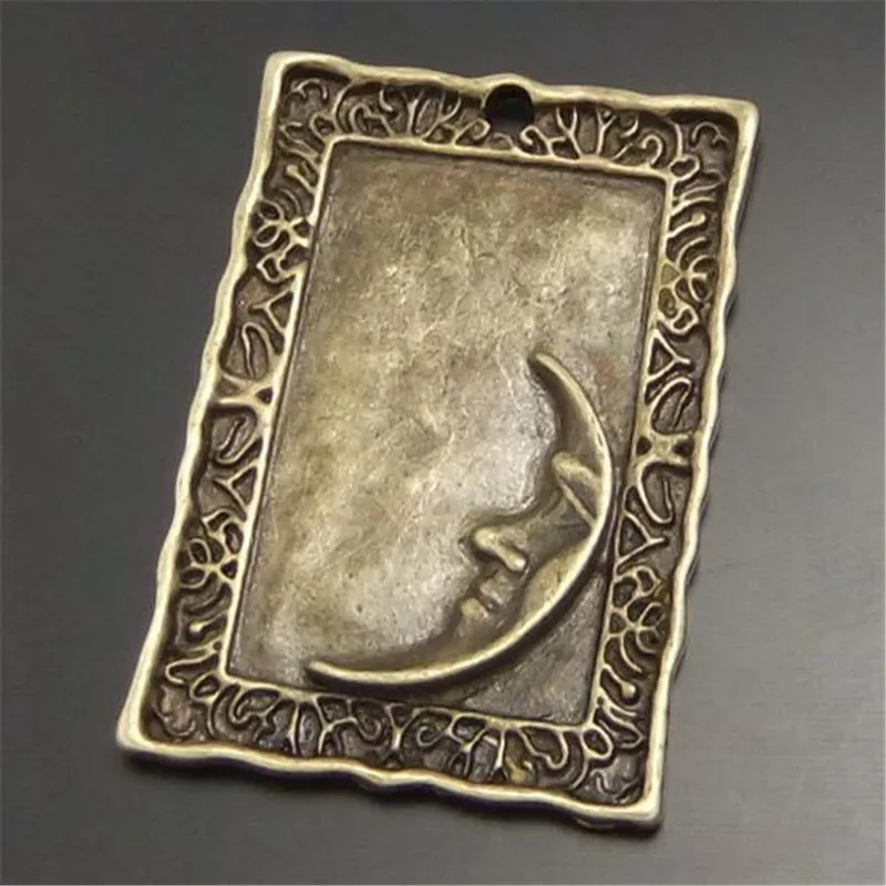 15 шт. Бронзовая подвеска в античном стиле луна 30 * 21 мм | Украшения и аксессуары