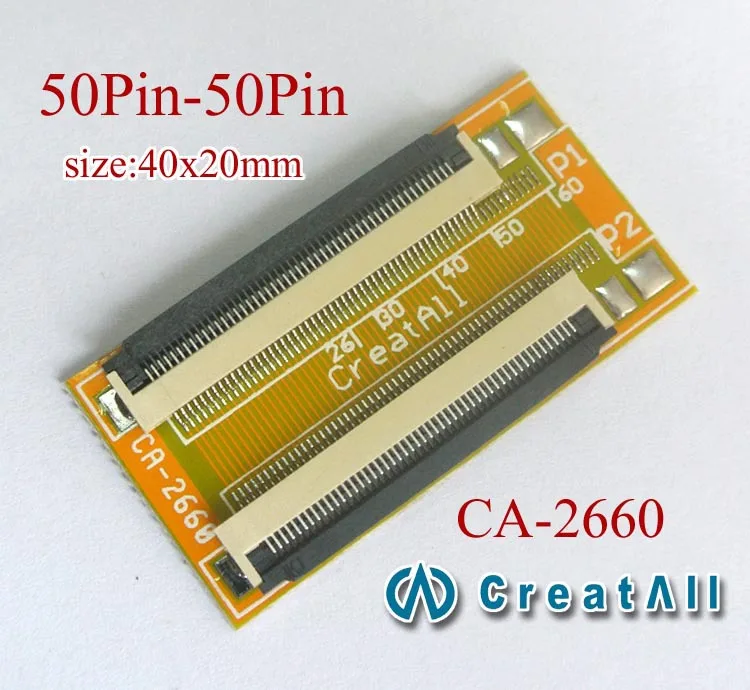 50pin 0 5 мм FFC FPC Разъем плоский гибкий кабель удлинитель адаптер пластина
