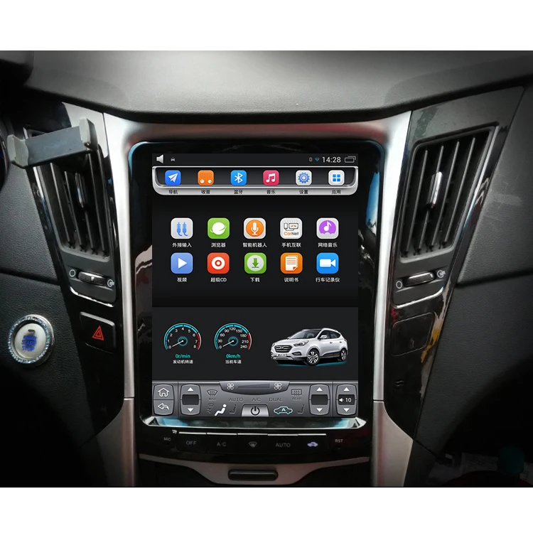 Подходит для 2011 2015 i45 Sonata 8 поколения 10 4 дюймов Тесла вертикальный сенсорный Экран