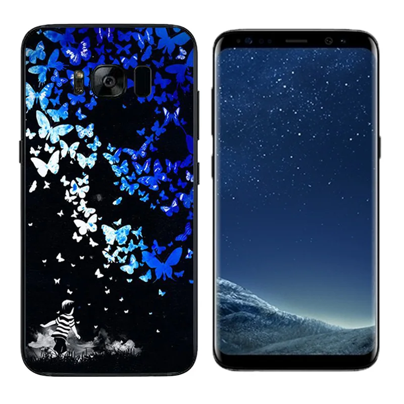 Капа для Fundas samsung Galaxy S8 плюс Чехол G955F G955FD большой пистолет печати чехол телефона в