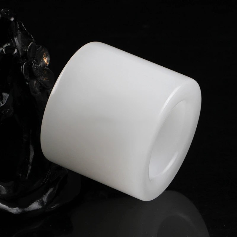 Белое кольцо натуральное афганское e pull подходит для толстых белых колец мужское