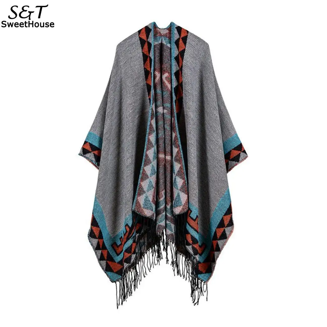 Женский Повседневный свитер с асимметричным подолом Открытый спереди