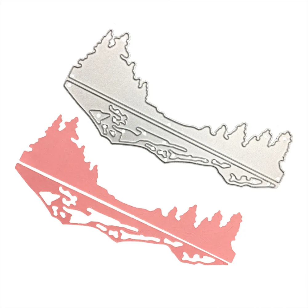 Горный лес металлические режущие штампы Скрапбукинг Украшение дома тиснение из