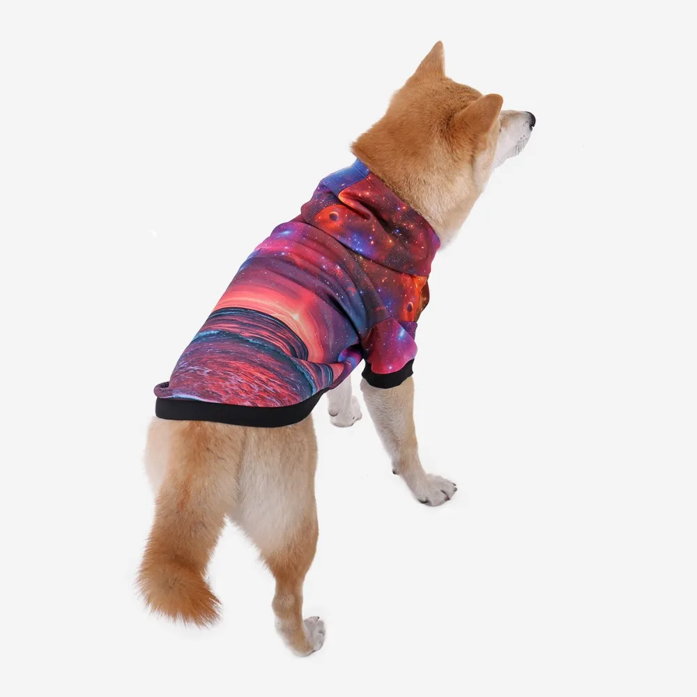 PAWZ дорожная Толстовка для домашних животных модная 3d с принтом вселенной мягкая