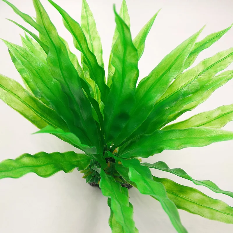 Пластиковый аквариум с водорослями искусственный декор из растений украшение