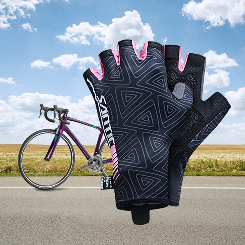 

Santic Women Cycling Gloves MTB Guantes S Bike Gloves Gants Velo Womans Bike Gloves L7C09057