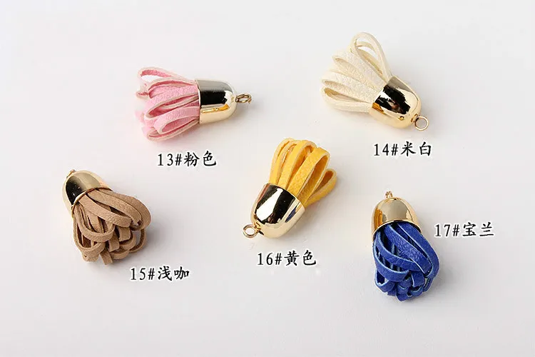 Аксессуары сделай сам из Южной Кореи кожаные круглые брелоки с бахромой и