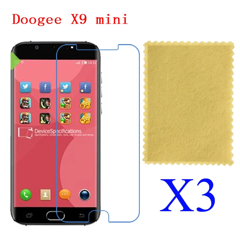 3 шт Для Doogee X5S X6 X7 X9 мини Pro Высокий прозрачный глянцевый Защитная пленка для |
