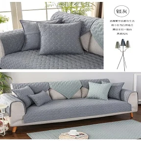 blue sofa cover Хлопок Чехол для дивана для гостиной Мягкий Нескользящий секционный чехол для дивана l-образный чехол для дивана Fundas Para диваны 2 Y 3 Plazas - Цвет: blue sofa cover