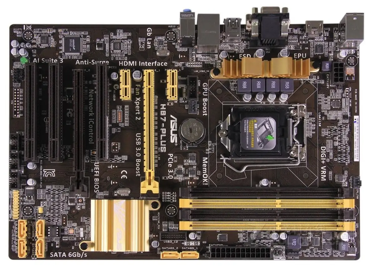 H87-PLUS настольная материнская плата H87 LGA 1150 i7 i5 i3 DDR3 32G SATA3 UBS3.0 atxматеринская Плата