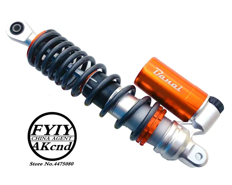310-320 мм 12," мотоцикл АИС амортизатор Задний амортизатор для HONDA Yamaha мотор Скутер ATV Quad Gold& Black D15 - Цвет: orange 1 piece