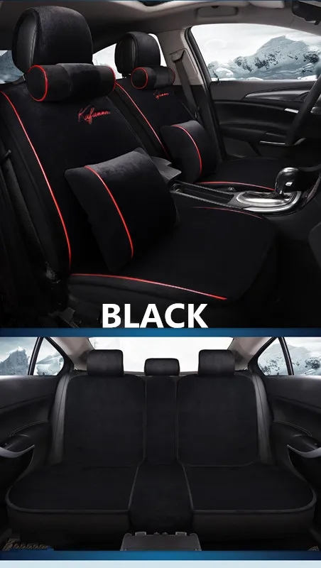 2018автомобильные аксессуары для интерьера, подушка для укладки, зимний плюшевый чехол для автомобильного сиденья, универсальный автомобильный чехол для Nissan Altima Rouge X-trail Mu