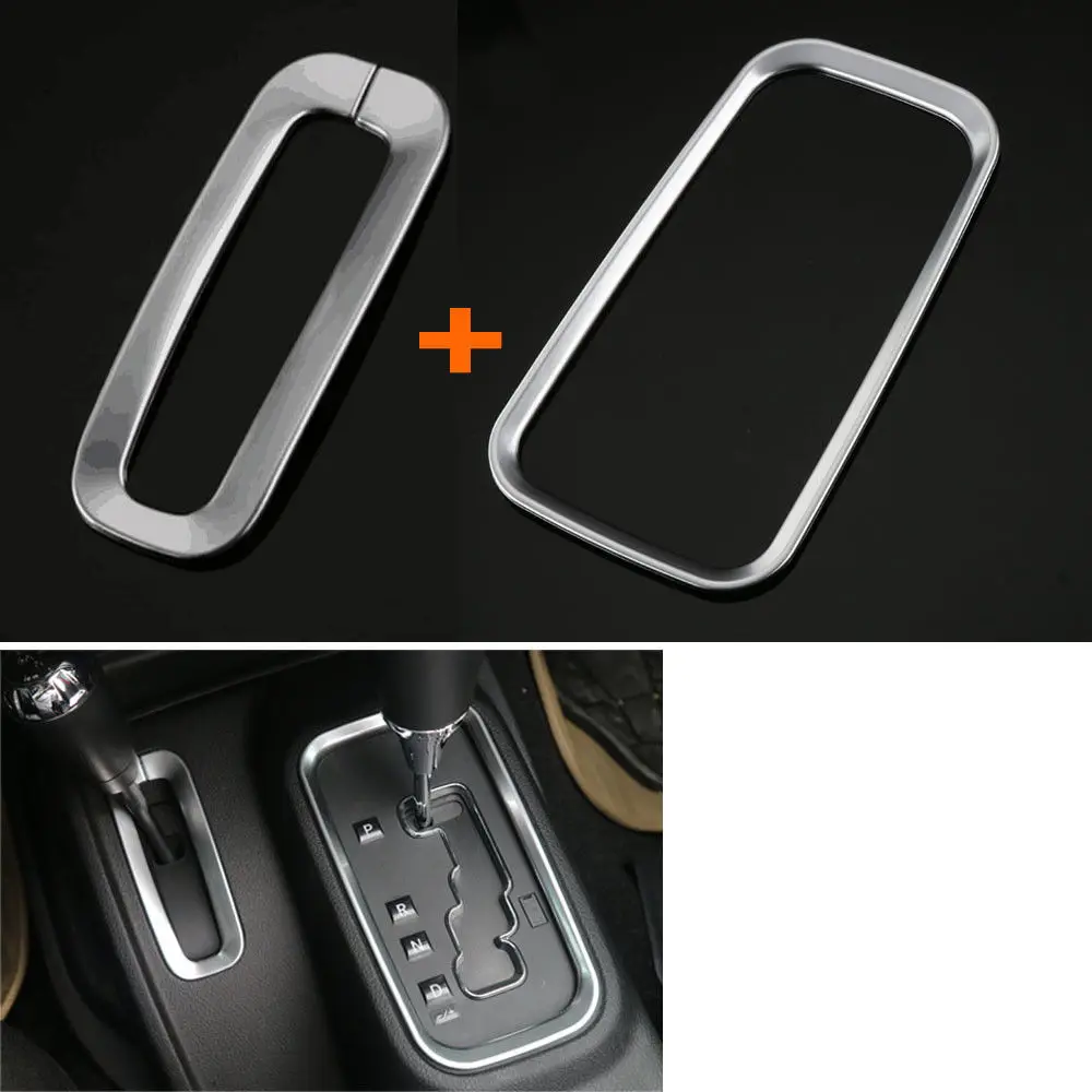 

АБС-пластик, 2 шт./компл., коробка-редуктор + чехол-накладка, декоративная рамка, подходит для Jeep Wrangler Rubicon JK 2011-2015, чехлы для стайлинга автомоби...