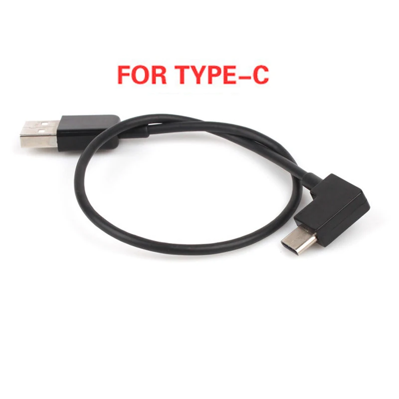 Type c Кабель для передачи данных USB линия для Iphone IOS Android TYPE-C порт для DJI MAVIC PRO/Mavic 2/Platinum/Air/Phantom 4 3 Inspire 1/2 Дрон - Цвет: Type c