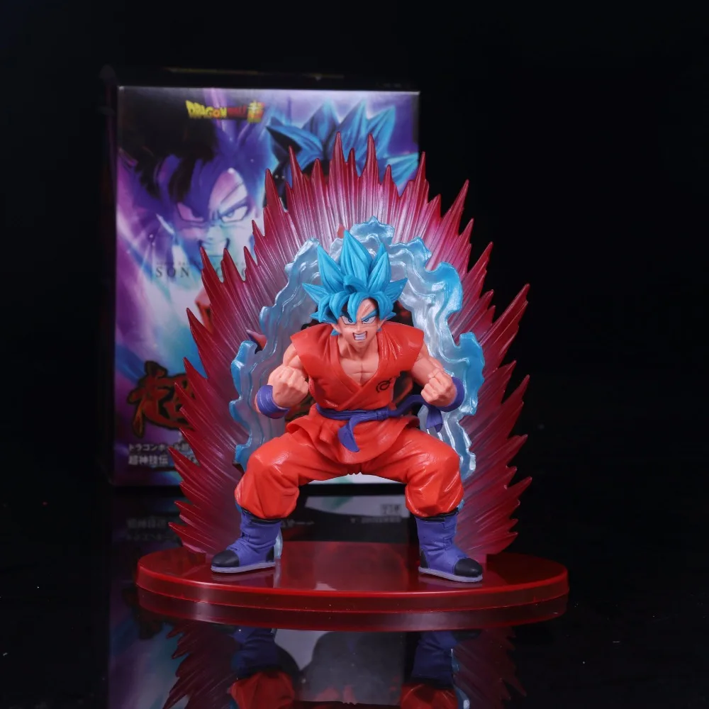 Dragon Ball super SSGSS Son Goku/Gokou рисунок Kaiouken синий японский аниме коллекционный талисман