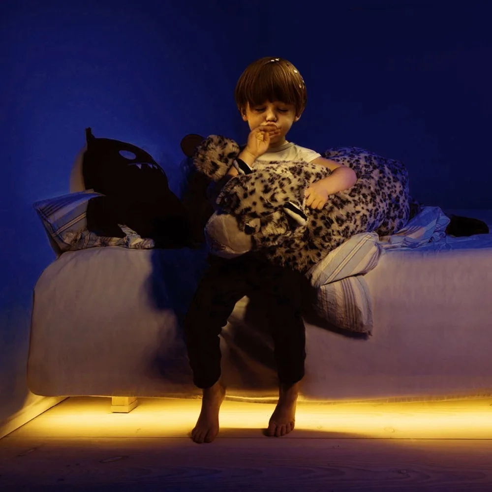 [DBF] движение активированный кровать свет 1 2 м 36LED движения Сенсор ночник SMD2835