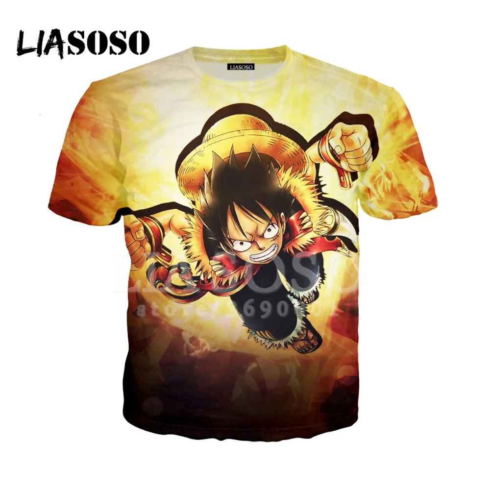 Liaseo 3D Новый Принт женщины мужчины Аниме One Piece Luffy Nico нами и Робин Sanji Brook Футболка