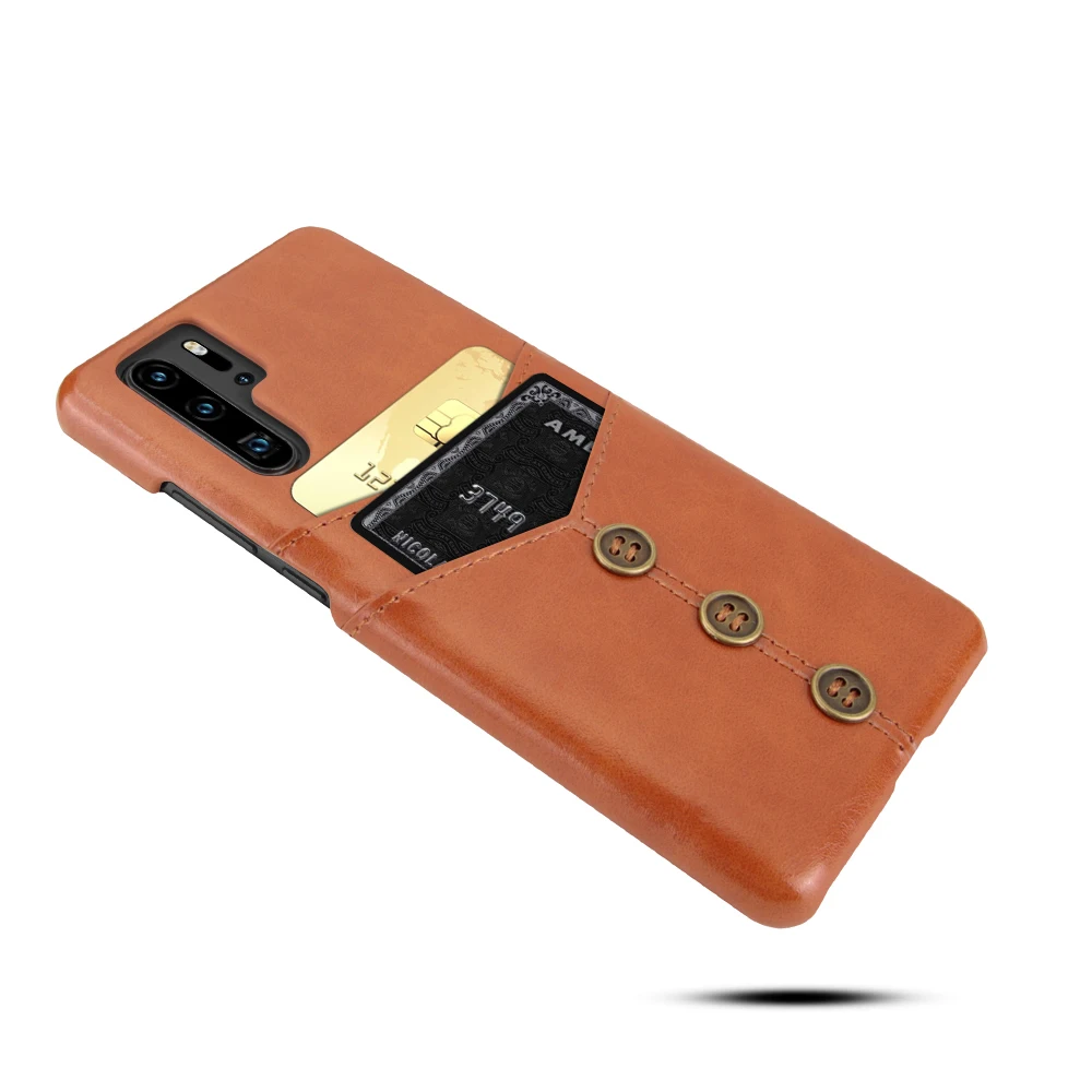 Кожаный чехол-бумажник с масляным воском для huawei p20 pro p30 lite mate 20 pro, два отделения для карт, защитная задняя крышка для mate20 lite Capa