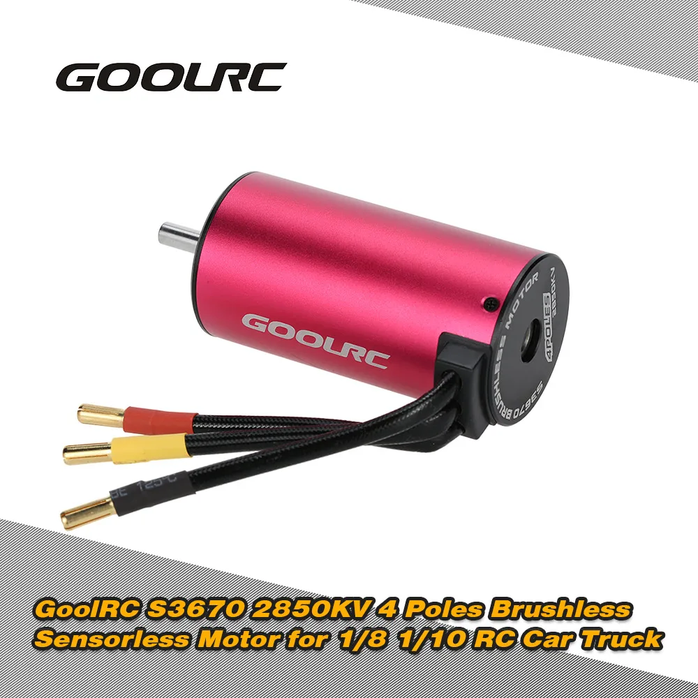 GOOLRC бесщеточный двигатель для радиоуправляемых автомобилей S3670 2850KV 4 полюсный
