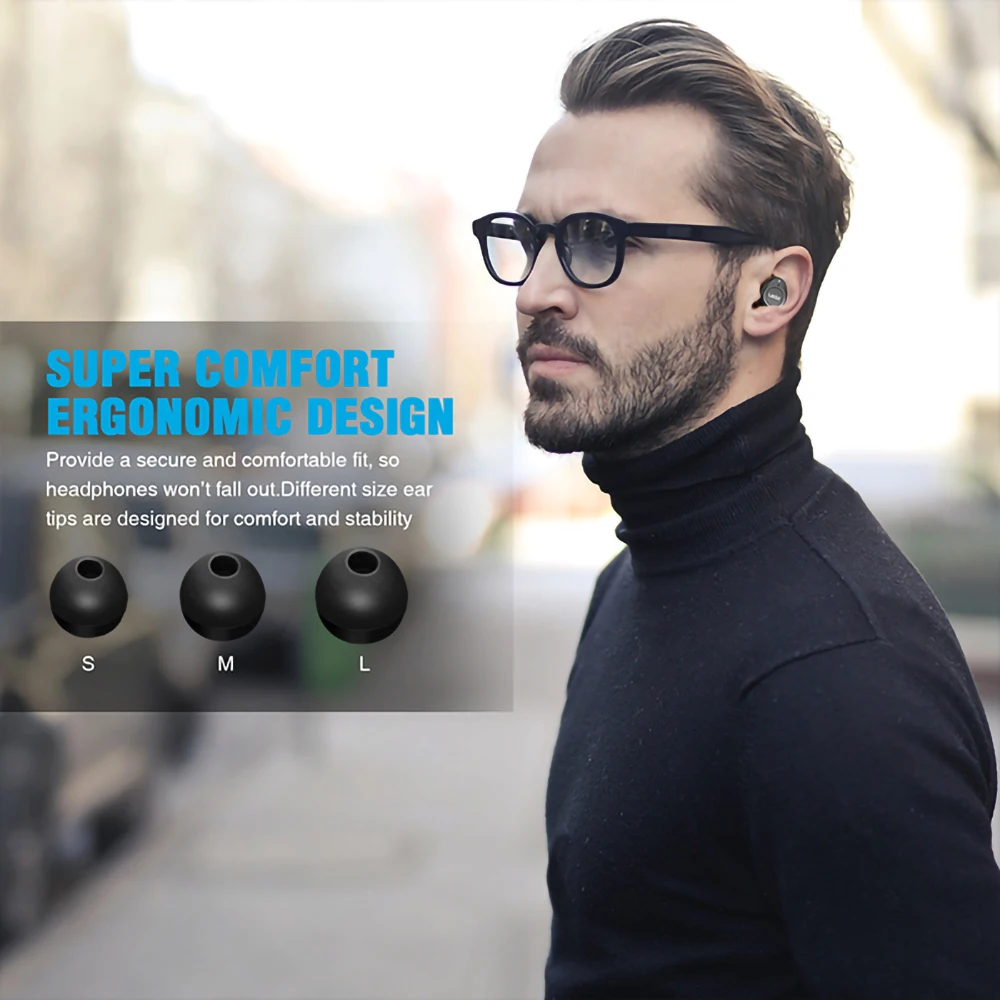 UiiSii TWS60 V5.0 bluetooth наушники сенсорные умные Мини Музыкальные Игровые наушники с микрофоном Беспроводные водонепроницаемые спортивные наушники