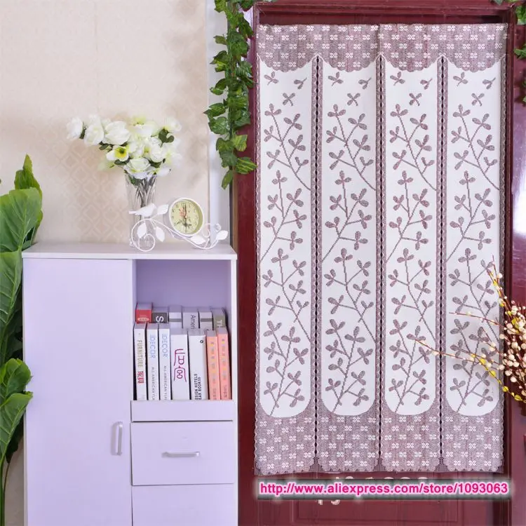 Корейская садовая Классическая дверная занавеска в спальной трикотажная с