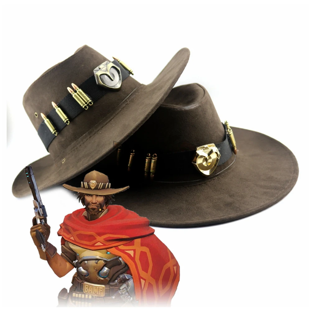 Шапка макcree Джесси костюм для косплея ковбойская шляпа Бовен шляпа|costume hat|hat hathat