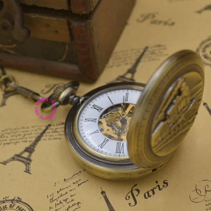 Мужские механические карманные часы g мужские часы-брелоки с поездом в стиле