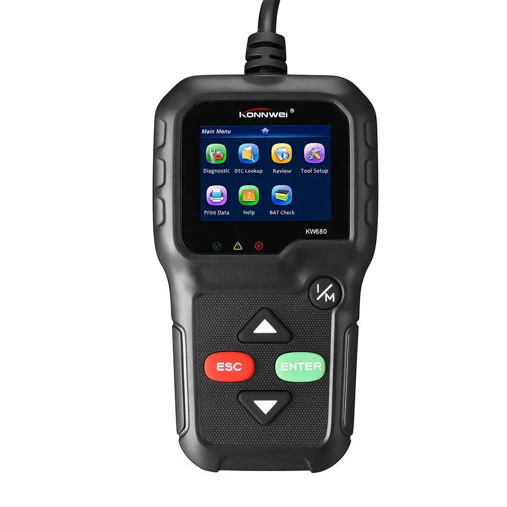 Новейший ODB 2 OBD Автомобильный диагностический сканер KW680 полная функция