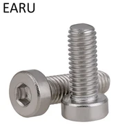 304 stainless steel din7984 standard thin head hexagon hex socket cup cap head screw bolt for machine m468101216202530mm