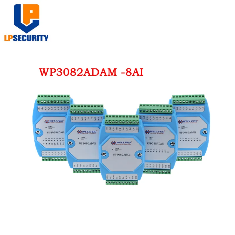 Модуль сбора аналогового входного тока 8 каналов 0-20 мА/4-20 мА RS485 MODBUS WP3082ADAM |
