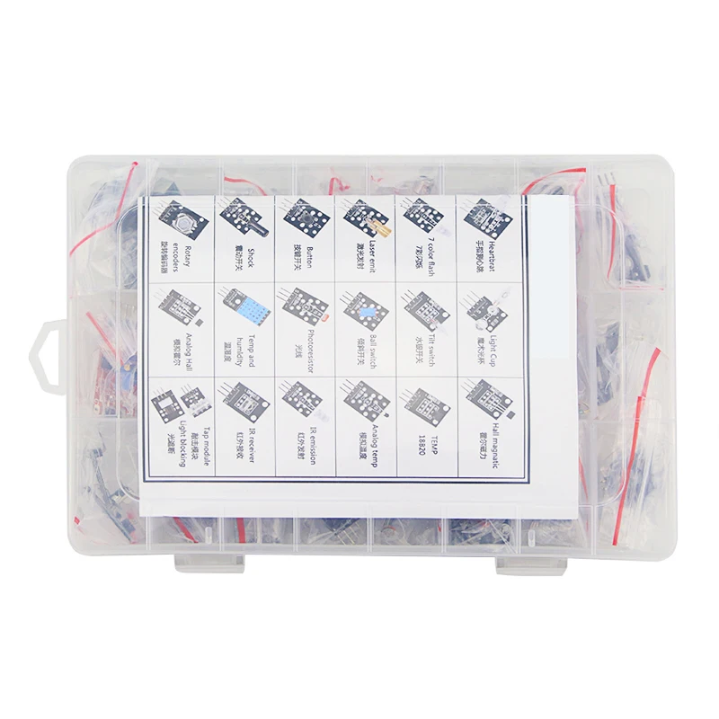 Raspberry Pi 3 Sensor Kit 37 в 1 стартеры + 100 шт. набор резисторов для UNO R3 обучающий CD розничная