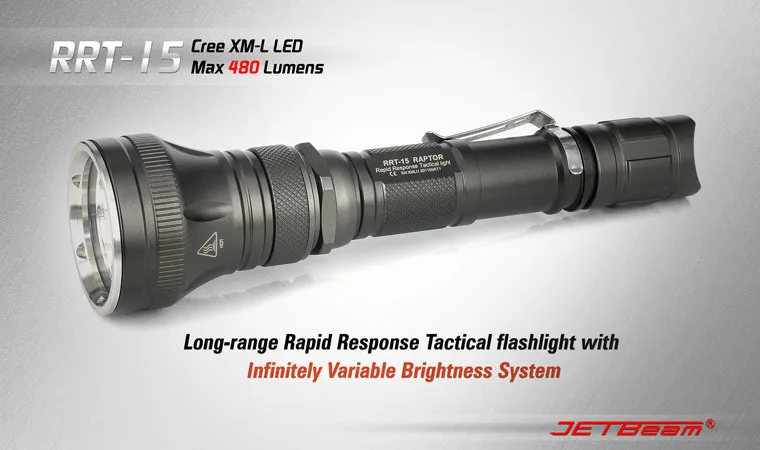 Бесплатная доставка NITECORE RRT15 CREE XML T6 светодиодный фонарик без батареи CR123