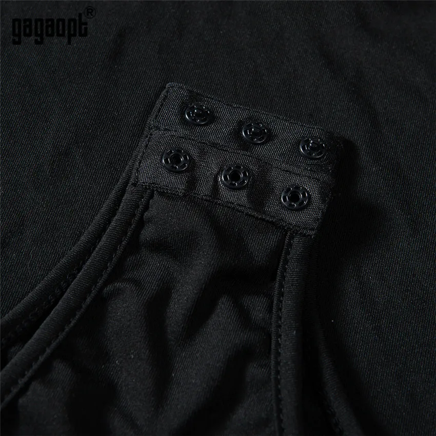 Gagaopt Кружевное боди Женская мода черного цвета с цветочной вышивкой Боди без