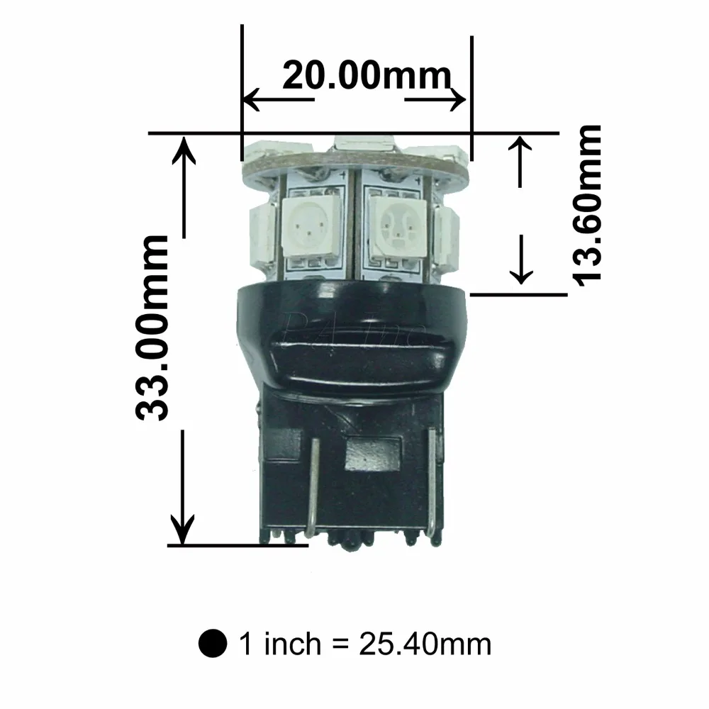 PA LED 2 шт. x автомобильная светодиодная лампа 13SMD T20 7440 7443 5050 Светодиодная