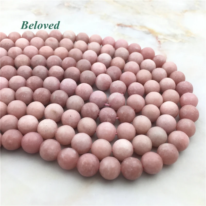 

Smooth Round Pink Opal Loose Beads, Genuine Opal Quartz For Bracelet Making Jewelry DIY, BG18007