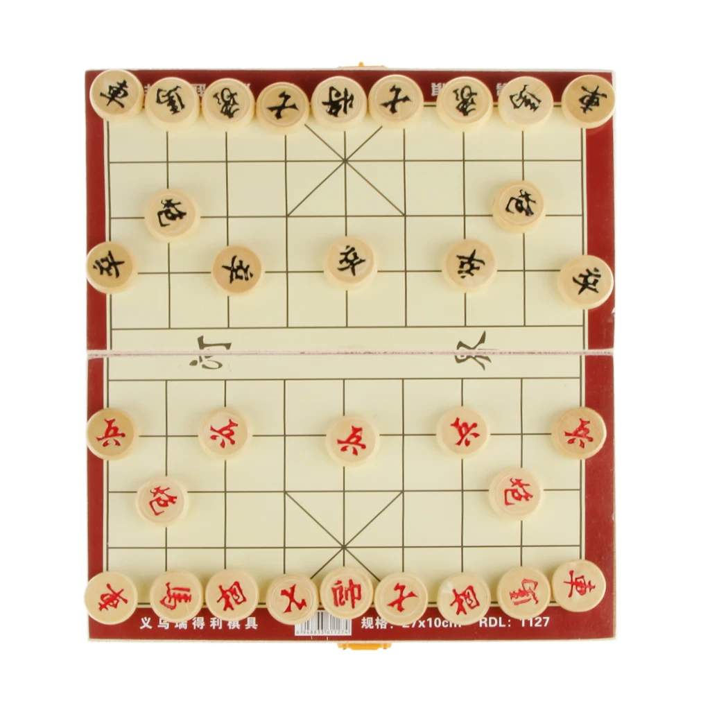 Xiangqi Портативный Китайский Шахматный набор Складная Настольная игра шахматная