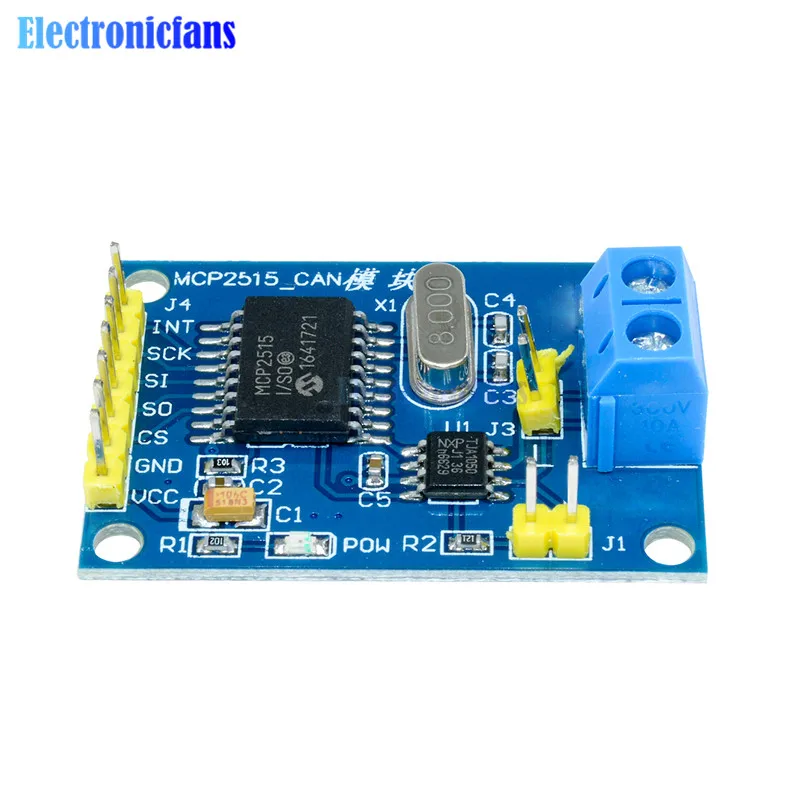 Модуль CAN Bus TJA1050 MCP2515 приемник SPI модуль для 51 MCU контроллер рычага Arduino DC 5 в