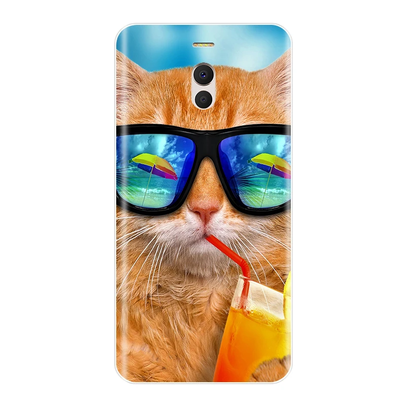 Чехол для Meizu M6 M5 M3 M2 Note Мягкий Силиконовый ТПУ чехол с милым котом M6S M5C M5S M3S M2|Сумки