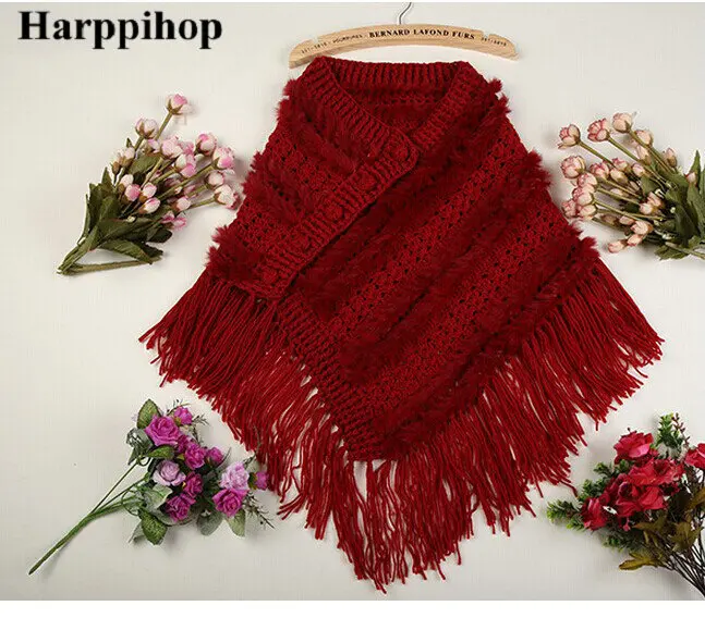 Весеннее пальто накидка из кроличьего меха женская меховая шаль подходит ко