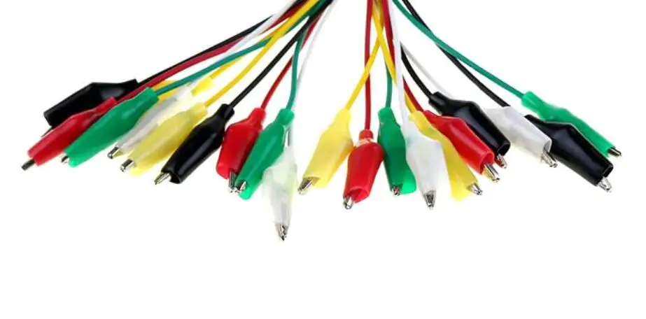 10 шт. 5 видов цветов 28 мм зажимы для аллигатора электрические DIY Тестовые провода