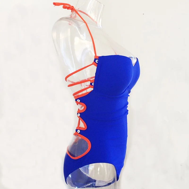 Купальник женский бандажный с пуш-апом | Спорт и развлечения