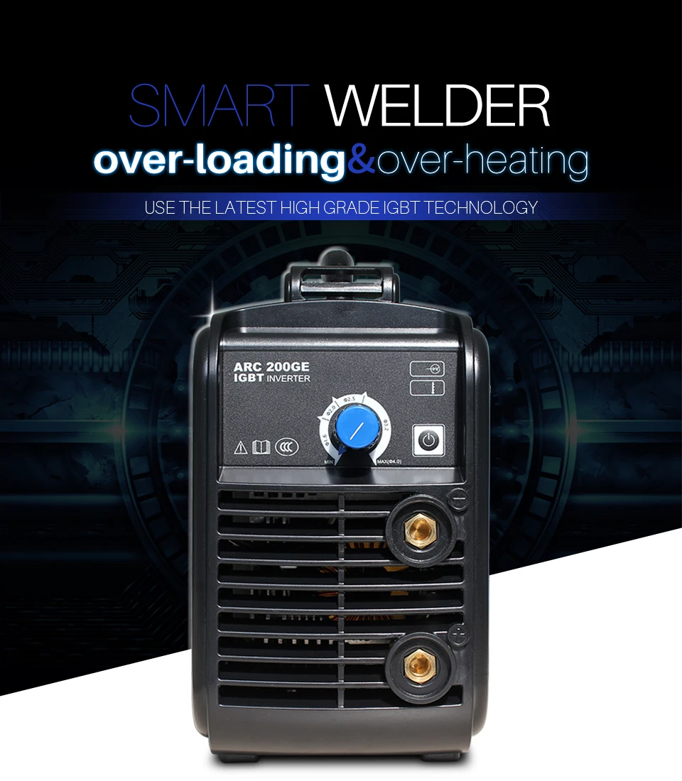 RILAND умный сварочный аппарат ARC 200GE 220V мини небольшой портативный бытовой IGBT дуговой сварочный аппарат