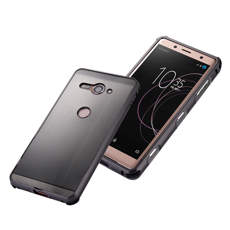 Для Sony Xperia XZ2 Compact H8324 металлический алюминиевый бампер для Song XZ2C Матовый PC задняя