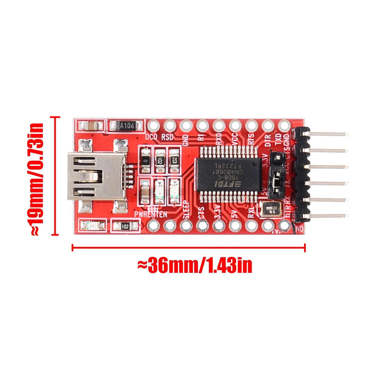 FT232RL FTDI основной USB 3,3 V 5V ttl последовательный кабель для мини загрузки UART интерфейс конвертер адаптер Модуль с кабелями