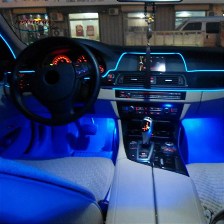 Гибсветильник неоновая Светодиодная лента для салона автомобиля 1 5
