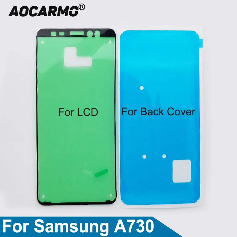 ЖК-дисплей Aocarmo клейкая задняя крышка аккумулятора лента для Samsung Galaxy A730 A8 Plus 2018