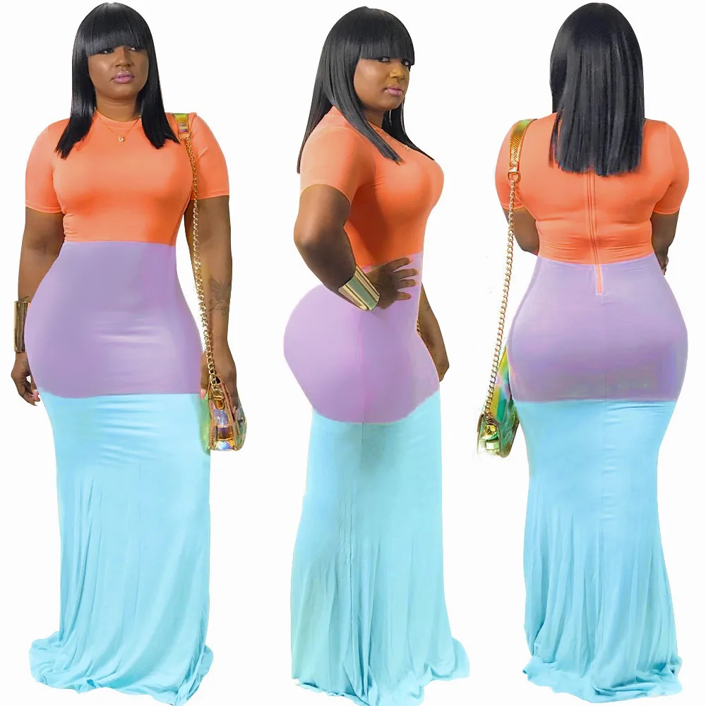 Новинка 2019 женское платье в африканском стиле с коротким рукавом и круглым